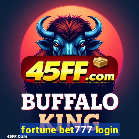 fortune bet777 login